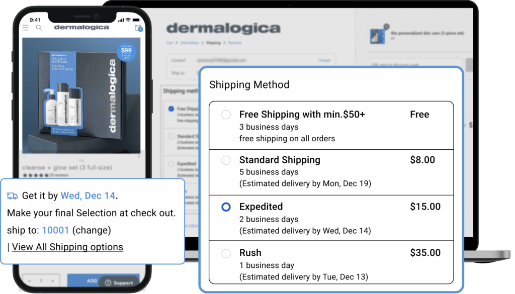 FenixCommerce PDP Shipcosts